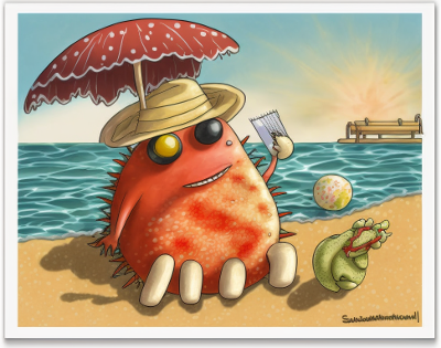 Salmonella on holiday at the beach