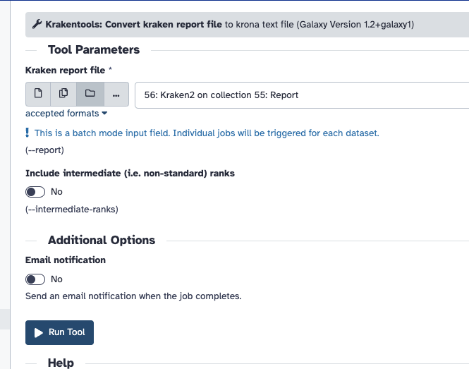 Kraken2 to Krona input