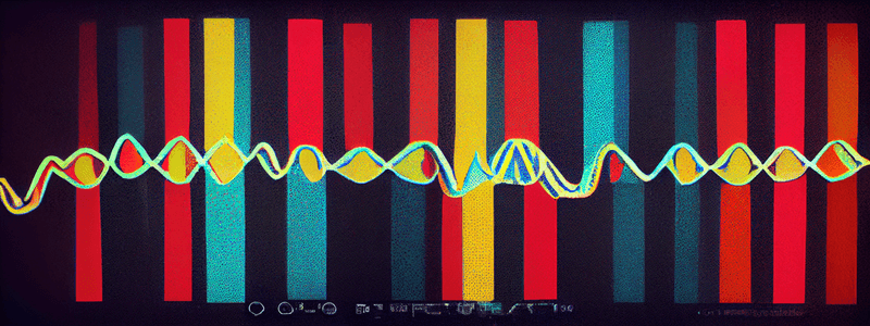 an AI generated picture (Midjourney) with prompt; 'oscilloscope of dna in a pop art style'. You can share and adapt this image following a CC BY-SA 4.0 licence